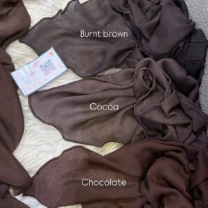 Chocolate Brown linen kuwaity