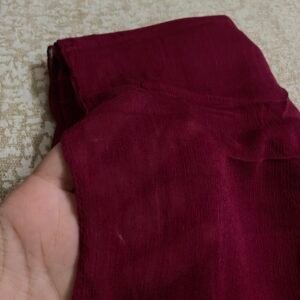 Burgundy linen kuwaity