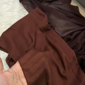 Chocolate Brown linen kuwaity