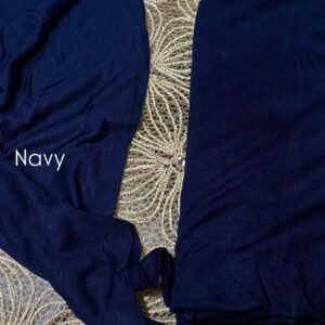 Cotton licra with bonnet - Navy Blue