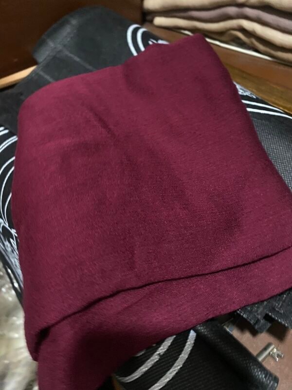 Maroon linen kuwaity - Image 5