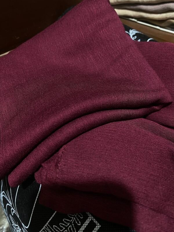 Maroon linen kuwaity - Image 3