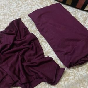 Cotton licra with bonnet - Maroon