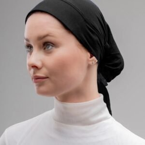 Cotton kuwaity with tie-back bonnet