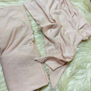 Cotton licra with bonnet - Baby rose