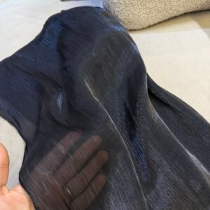Crinkle organza - Black