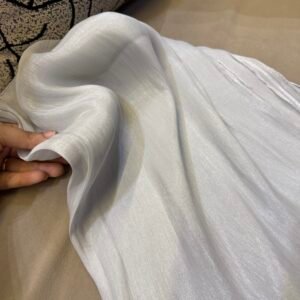 Crinkle organza - Silver