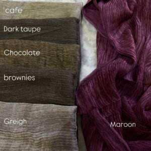 Messy chiffon - Chocolate brown