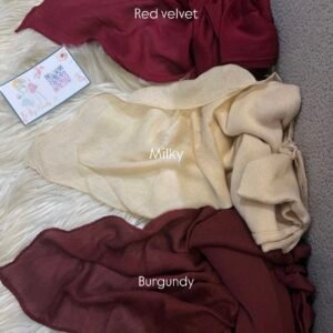 Burgundy linen kuwaity