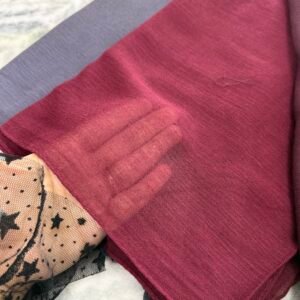 Burgundy linen kuwaity