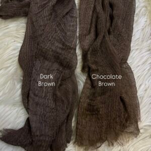 Mirror Messy Chiffon - Chocolate brown