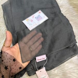 Dark gray soft linen kuwaity-lady